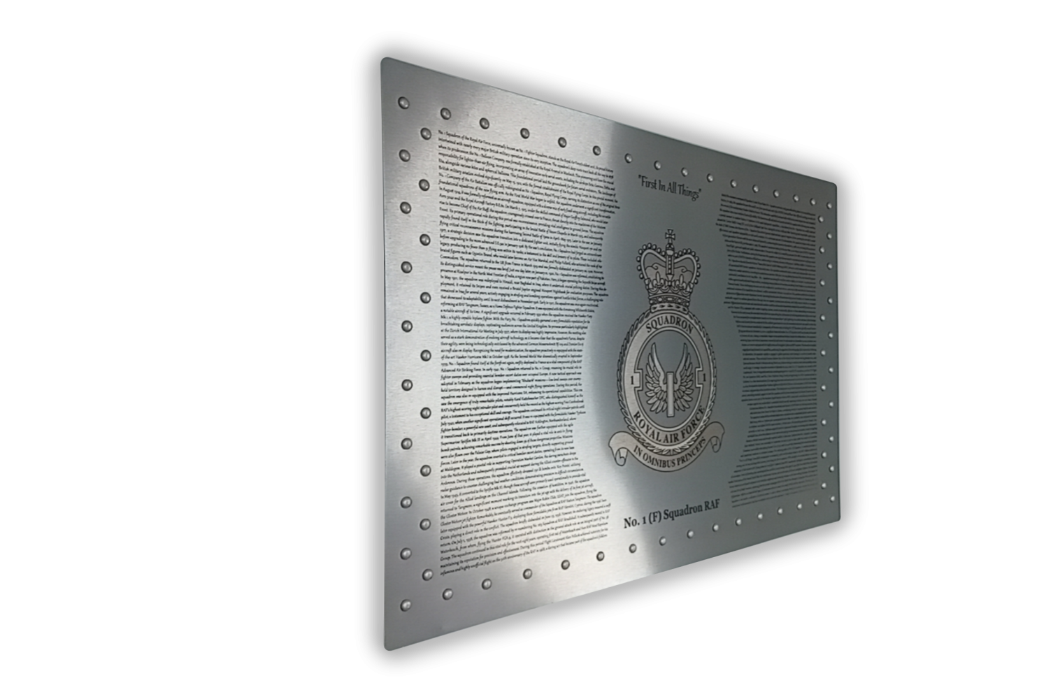 Aero Craft Creations - Engraved Metal Panel